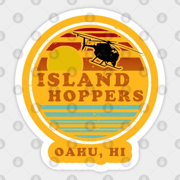 Island Hoppers Retro Sticker by PopCultureShirts